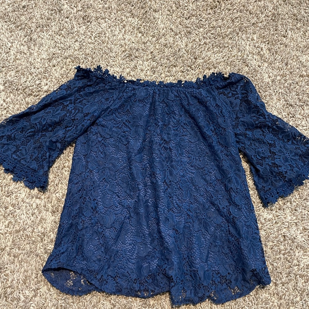 Off the shoulder lace top